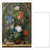 Flower Still Life with Two Lizards, 1603 by Roelant Savery
