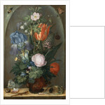 Flower Still Life with Two Lizards, 1603 by Roelant Savery