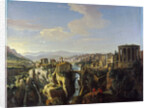 View of Tivoli, um 1700 by Caspar Adriaensz. van Wittel