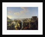 View of Tivoli, um 1700 by Caspar Adriaensz. van Wittel