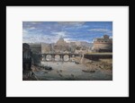 View of Tor di Nona, um 1700 by Caspar Adriaensz. van Wittel