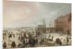 A Scene on the Ice near a Town, c. 1615 by Hendrick Avercamp