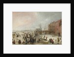 A Scene on the Ice near a Town, c. 1615 by Hendrick Avercamp