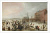 A Scene on the Ice near a Town, c. 1615 by Hendrick Avercamp