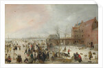 A Scene on the Ice near a Town, c. 1615 by Hendrick Avercamp