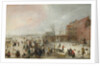A Scene on the Ice near a Town, c. 1615 by Hendrick Avercamp