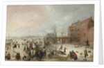 A Scene on the Ice near a Town, c. 1615 by Hendrick Avercamp