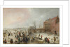 A Scene on the Ice near a Town, c. 1615 by Hendrick Avercamp