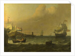 Dutch Men-of-war entering a Mediterranean Port, 1681 by Ludolf Bakhuizen