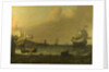 Dutch Men-of-war entering a Mediterranean Port, 1681 by Ludolf Bakhuizen
