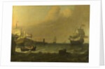 Dutch Men-of-war entering a Mediterranean Port, 1681 by Ludolf Bakhuizen