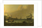 Dutch Men-of-war entering a Mediterranean Port, 1681 by Ludolf Bakhuizen