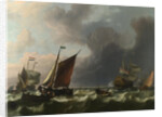 Dutch Men-of-war and Small Vessels in a Fresh Breeze off Enkhuizen, 1683 by Ludolf Bakhuizen