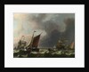 Dutch Men-of-war and Small Vessels in a Fresh Breeze off Enkhuizen, 1683 by Ludolf Bakhuizen