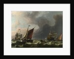 Dutch Men-of-war and Small Vessels in a Fresh Breeze off Enkhuizen, 1683 by Ludolf Bakhuizen