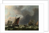 Dutch Men-of-war and Small Vessels in a Fresh Breeze off Enkhuizen, 1683 by Ludolf Bakhuizen