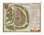 The Moscow Kremlin Map of the 16th century (Castellum Urbis Moskvae), 1662 by Willem Janszoon Blaeu