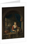 Maid at the window, c. 1660 by Gerard Dou