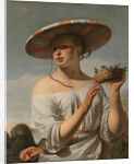 Girl with a Large Hat, 1645-1648 by Caesar Boëtius van Everdingen