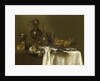 Still Life: Pewter, Silver Vessels and a Crab, ca 1636 by Willem Claesz Heda