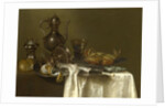 Still Life: Pewter, Silver Vessels and a Crab, ca 1636 by Willem Claesz Heda