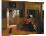 Interior with a Mother delousing her Childs Hair (A Mothers Duty), 1659-1660 by Pieter Hooch de