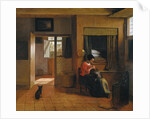 Interior with a Mother delousing her Childs Hair (A Mothers Duty), 1659-1660 by Pieter Hooch de
