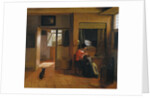 Interior with a Mother delousing her Childs Hair (A Mothers Duty), 1659-1660 by Pieter Hooch de