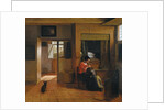 Interior with a Mother delousing her Childs Hair (A Mothers Duty), 1659-1660 by Pieter Hooch de
