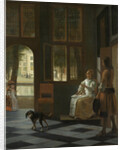 A Woman Directing a Young Man With a Letter, 1670 by Pieter Hooch de