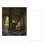 A Woman Directing a Young Man With a Letter, 1670 by Pieter Hooch de