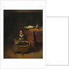 A Little Girl rocking a Cradle, c. 1655 by Nicolaes Maes