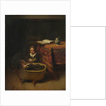 A Little Girl rocking a Cradle, c. 1655 by Nicolaes Maes