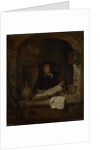 An Old Woman with a Book, c. 1660 by Gabriel Metsu