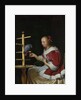 A Woman in a Red Jacket feeding a Parrot, ca 1663 by Frans van Mieris the Elder