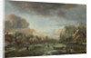 A Frozen River by a Town at Evening, ca 1665 by Aert van der Neer