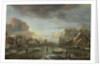 A Frozen River by a Town at Evening, ca 1665 by Aert van der Neer