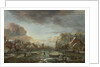 A Frozen River by a Town at Evening, ca 1665 by Aert van der Neer