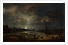 A River near a Town, by Moonlight, c. 1645 by Aert van der Neer