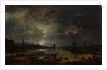 A River near a Town, by Moonlight, c. 1645 by Aert van der Neer