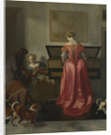 Two Women and a Man making Music, ca 1675 by Jacob Lucasz. Ochtervelt