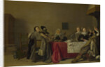 A Merry Company at Table, 1630 by Hendrik Gerritsz. Pot