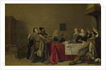 A Merry Company at Table, 1630 by Hendrik Gerritsz. Pot