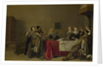 A Merry Company at Table, 1630 by Hendrik Gerritsz. Pot
