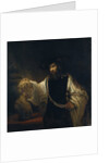 Aristotle Before the Bust of Homer, 1653 by Rembrandt van Rhijn