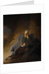 Jeremiah lamenting the Destruction of Jerusalem, 1630 by Rembrandt van Rhijn