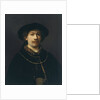 Self Portrait with Beret and Two Gold Chains, ca 1642 by Rembrandt van Rhijn