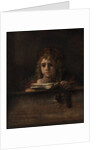 Titus at his desk, 1655 by Rembrandt van Rhijn