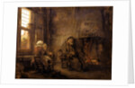 Tobit and Anna waiting for the return of their son, 1659 by Rembrandt van Rhijn