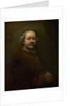 Self Portrait at the Age of 63 by Rembrandt (Rembrandt van Rijn)